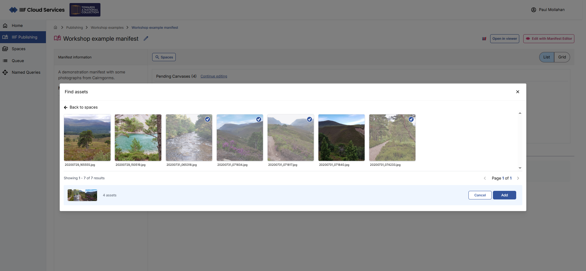 Select your images