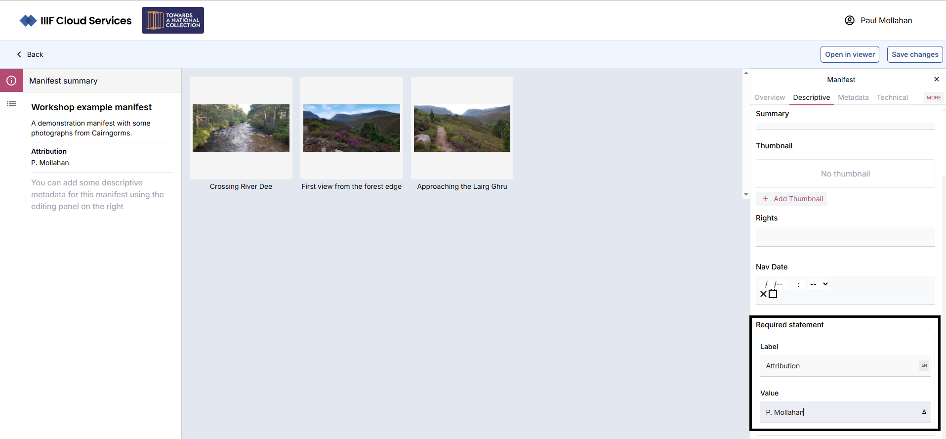 Required statement in ME