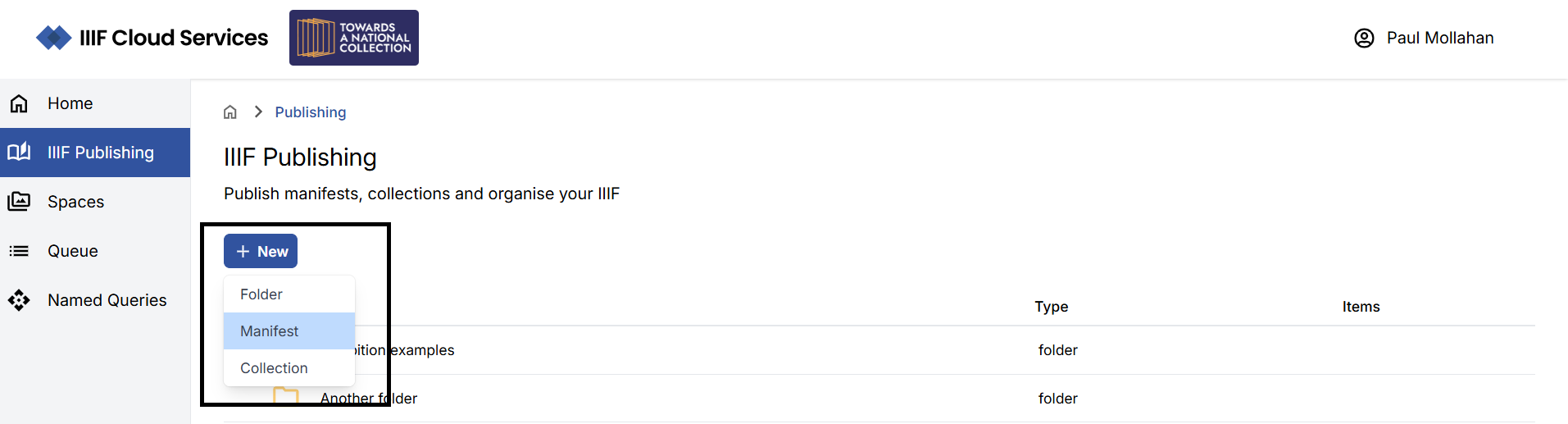Import existing Manifest